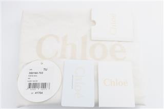 CHLOÉ BEIGE BLACK LEATHER COLORBLOCK LARGE ALICE SATCHEL TRAVEL BAG GIFT IDEA